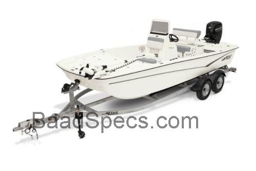Mako 21 Pro Skiff tekniske specifikationer 